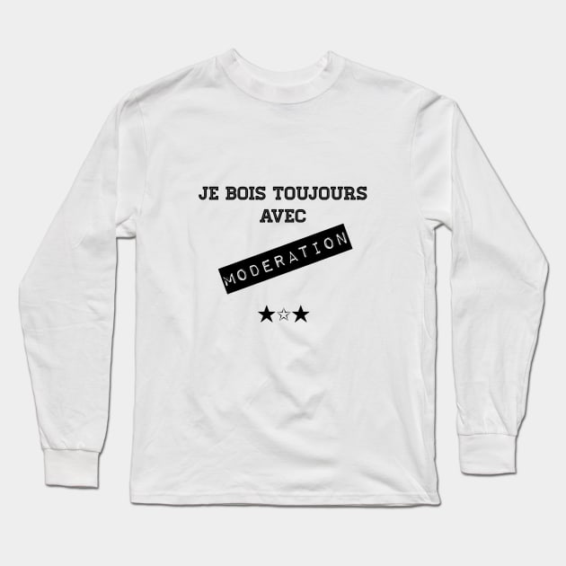 Je bois 2 Long Sleeve T-Shirt by Klaynn Design